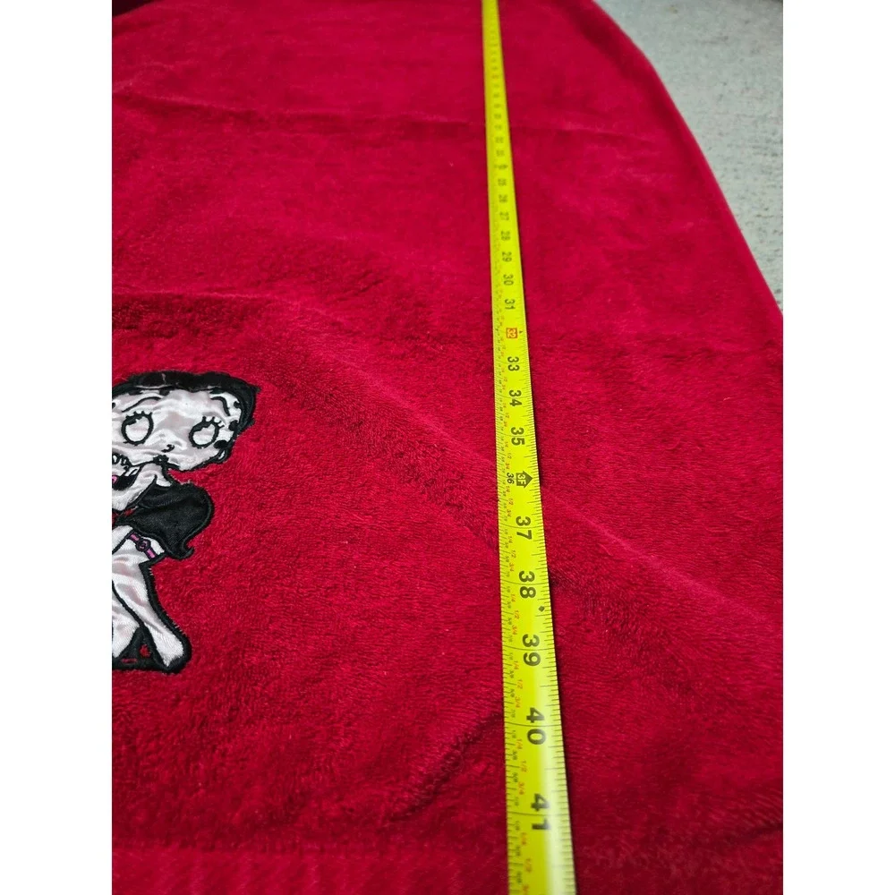 2006 Betty Boop Red‎ Bath Towel Cartoon Character Embroidered Soft Terry (B)